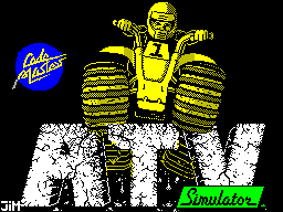 ATV Simulator title screen for ZX Spectrum