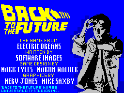 Back To The Future [Firebird] back cover for ZX Spectrum