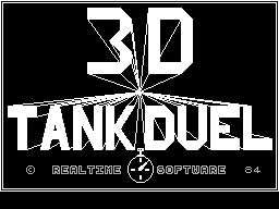 Battle-Tank Simulator title screen for ZX Spectrum