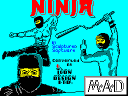 Ninja title screen for ZX Spectrum