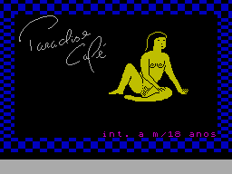 Paradise Cafe title screen for ZX Spectrum
