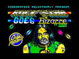 Rock Star Goes Bizarre title screen for ZX Spectrum