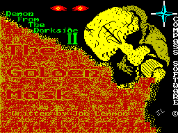 The Golden Mask title screen for ZX Spectrum