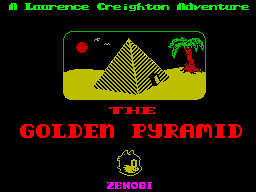 The Golden Pyramid title screen for ZX Spectrum