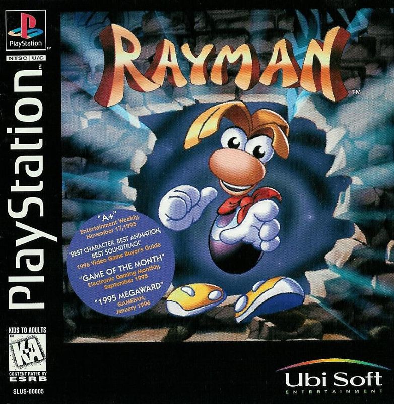 Rayman [Black Label] box art for Playstation