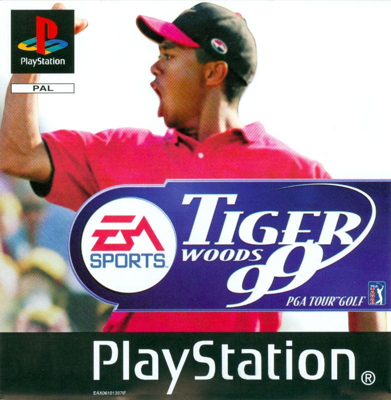 Tiger Woods 99 USA Tour Golf box art for Playstation