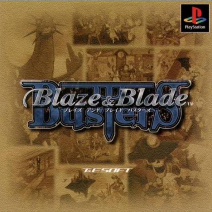 Blaze & Blade Busters box art for Playstation