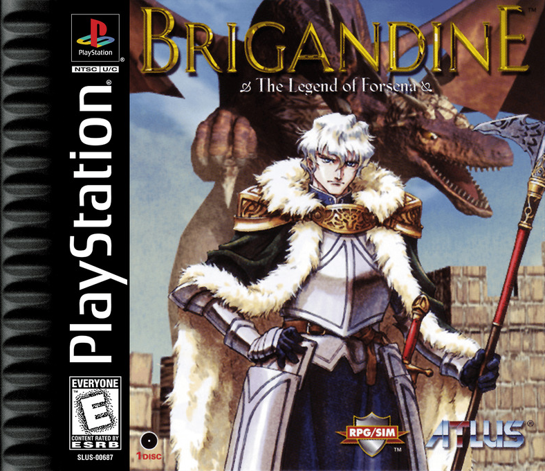 Brigandine The Legend of Forsena box art for Playstation