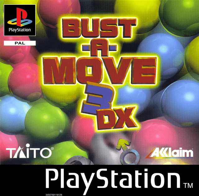 Bust-A-Move 3 DX box art for Playstation