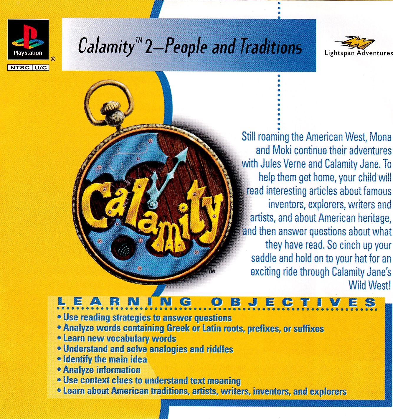 Calamity 2: People And Traditions box art for Playstation