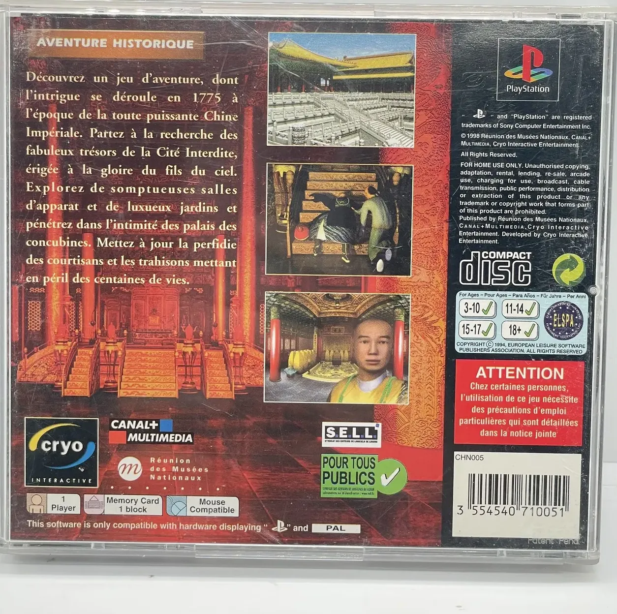 China box art for Playstation
