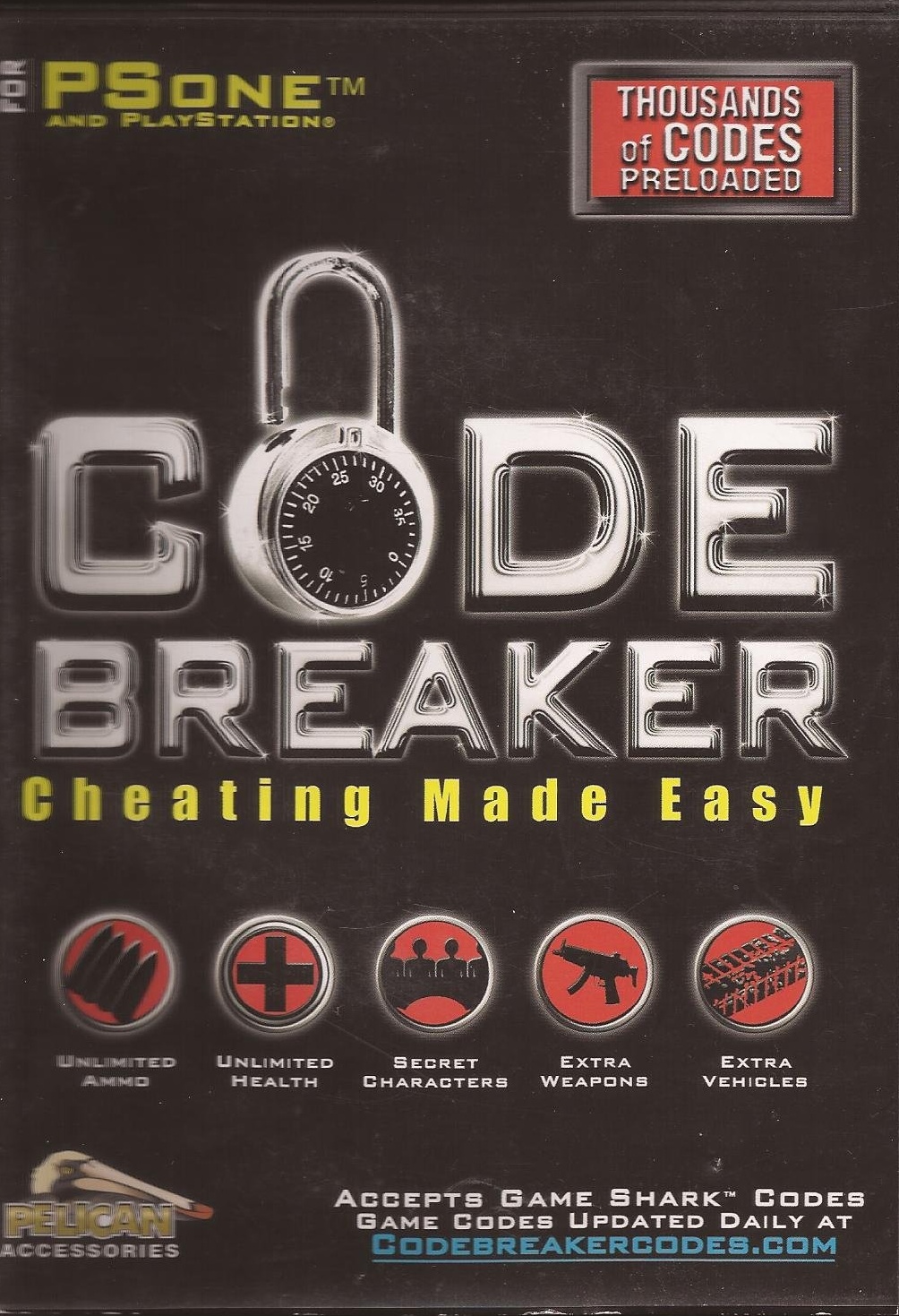 Codebreaker box art for Playstation