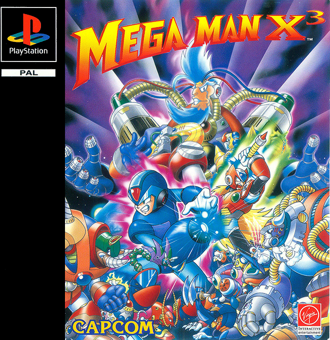 Mega Man X3 box art for Playstation