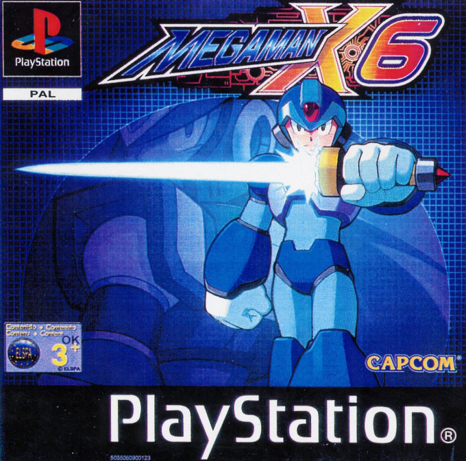 Mega Man X6 box art for Playstation