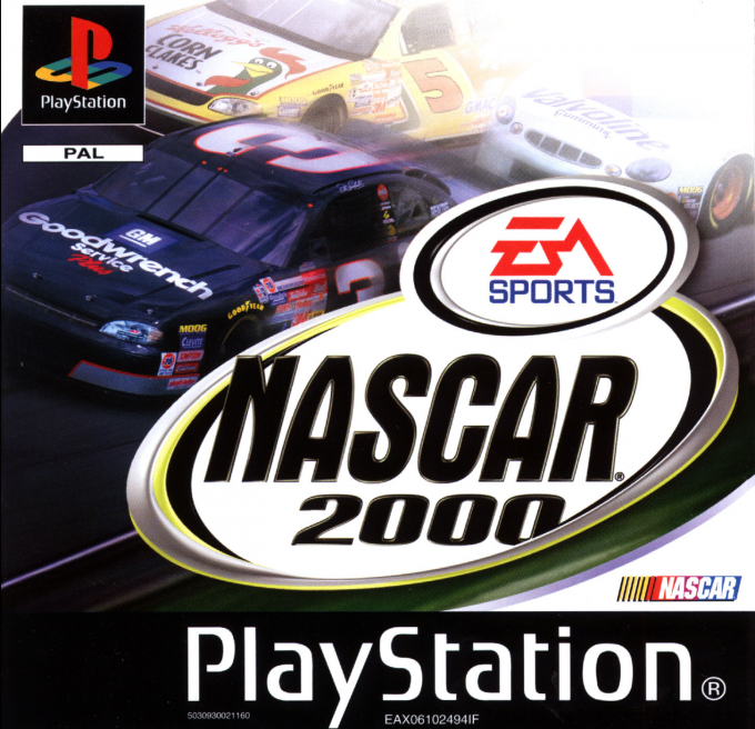Nascar 2000 box art for Playstation