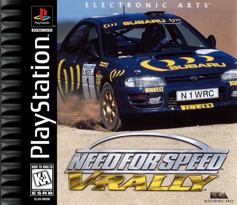 Need for Speed: V-Rally box art for Playstation