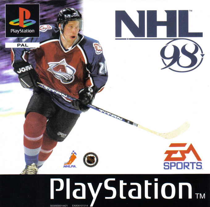 NHL 98 box art for Playstation