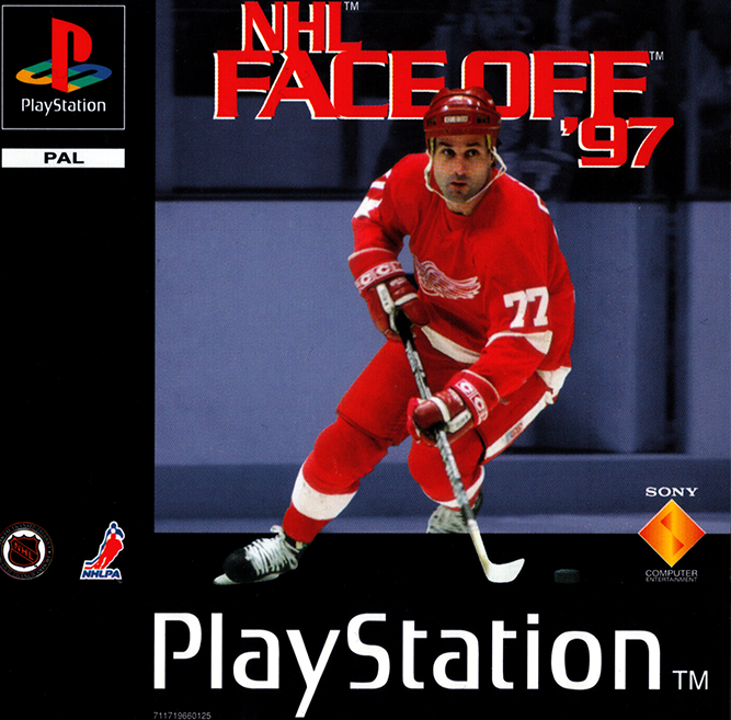 NHL PowerRink '97 box art for Playstation