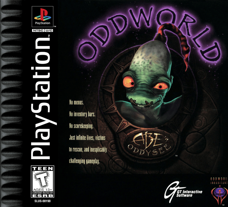 Oddworld Abe's Oddysee box art for Playstation