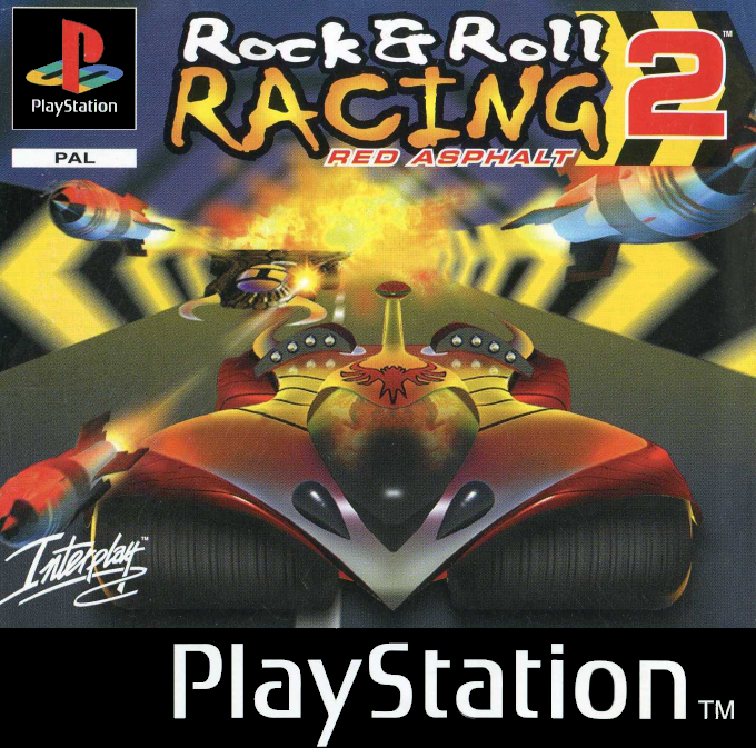 Rock & Roll Racing 2: Red Asphalt box art for Playstation