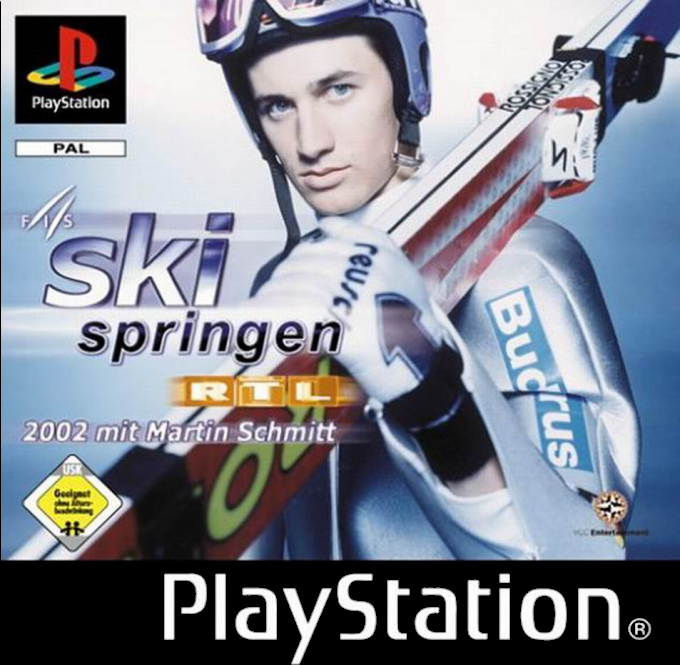 RTL Ski Springen 2002 box art for Playstation