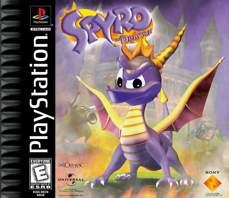 Spyro The Dragon [Not For Resale] box art for Playstation