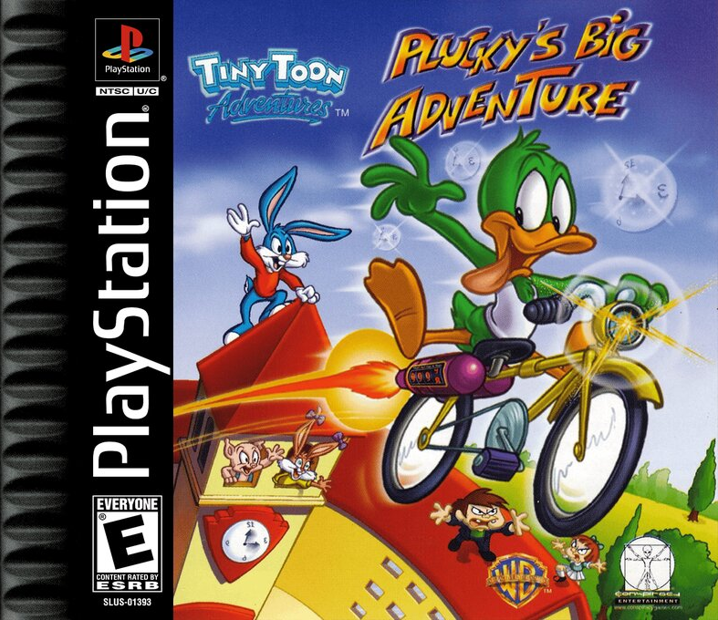 Tiny Toon Adventures Plucky's Big Adventure box art for Playstation
