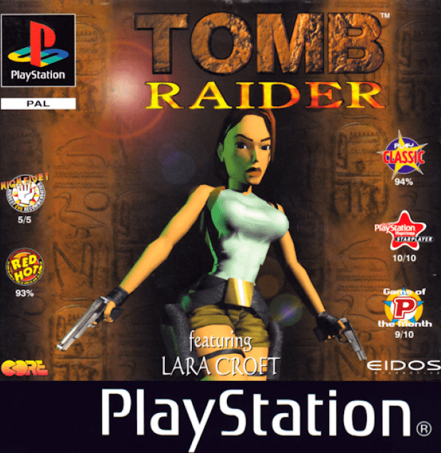 Tomb Raider box art for Playstation