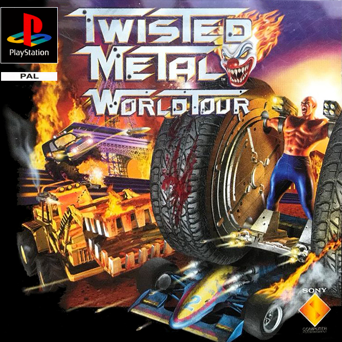 Twisted Metal World Tour box art for Playstation