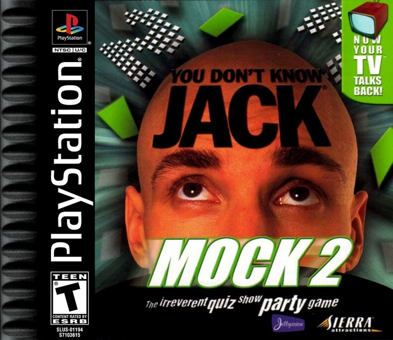 You Don't Know Jack Mock 2 box art for Playstation