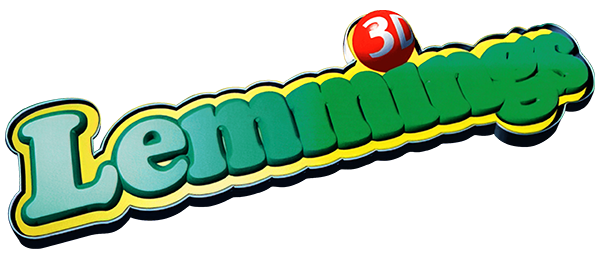 Lemmings 3D logo for Playstation