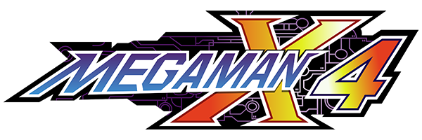Mega Man X4 logo for Playstation