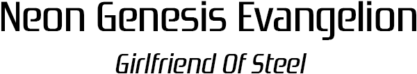 Neon Genesis Evangelion: Girlfriend of Steel logo for Playstation