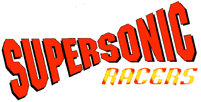 Supersonic Racers logo for Playstation