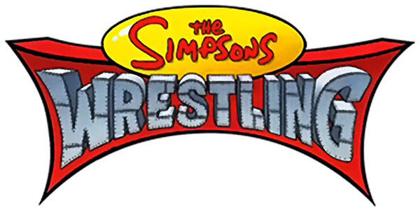 The Simpsons Wrestling logo for Playstation