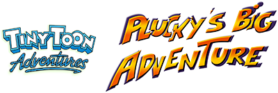 Tiny Toon Adventures Plucky's Big Adventure logo for Playstation