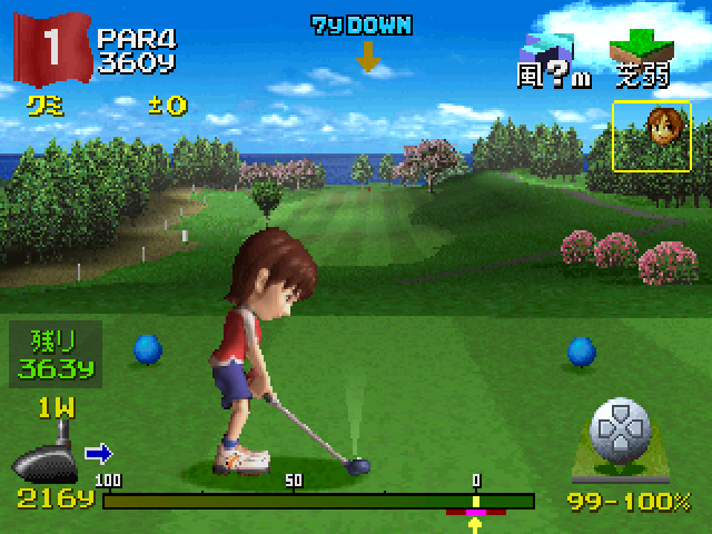 Everybody's Golf 2 screenshot 3 for Playstation