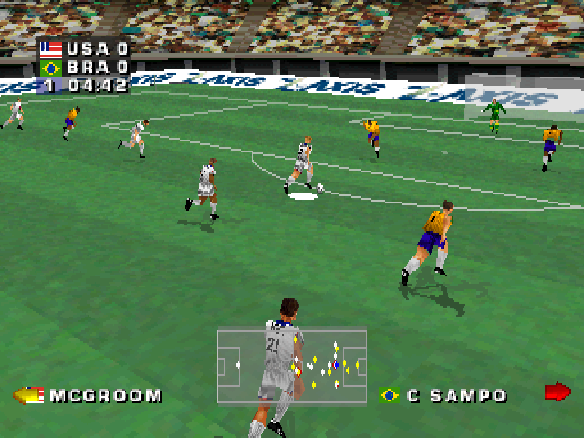 Golden Goal 98 screenshot 3 for Playstation