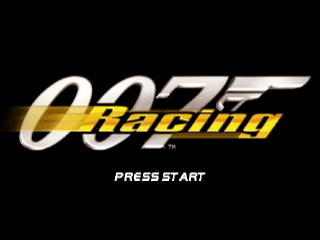 007 Racing title screen for Playstation