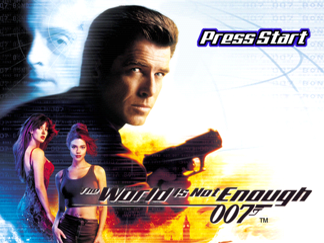 007 The World is Not Enough title screen for Playstation
