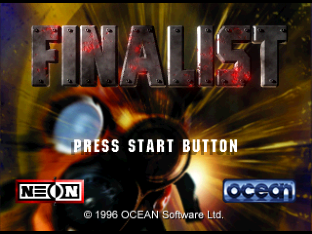 3D Mission Shooting Finalist title screen for Playstation