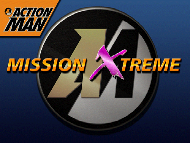 Action Man Mission Xtreme title screen for Playstation
