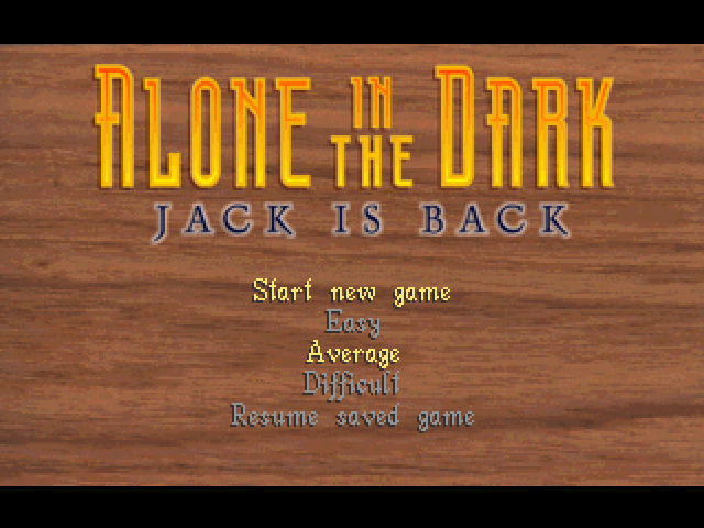 Alone in the Dark Jack is Back back cover for Playstation