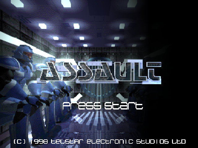 Assault [Promo Only] title screen for Playstation