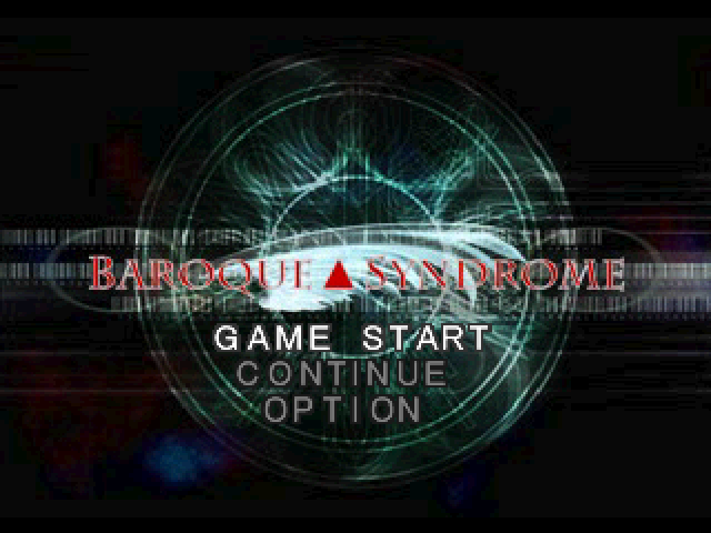 Baroque Syndrome title screen for Playstation