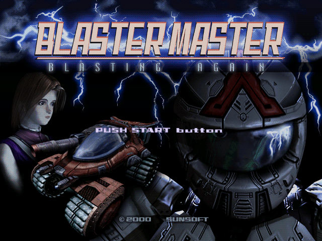 Blaster Master title screen for Playstation