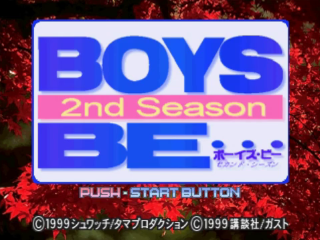 Boys Be: 2nd Season title screen for Playstation