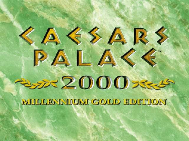 Caesar's Palace 2000 title screen for Playstation