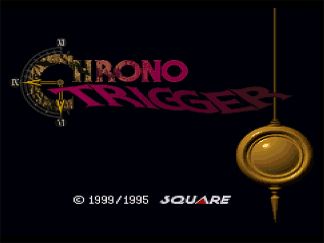 Chrono Trigger title screen for Playstation