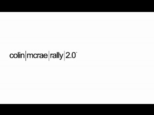Colin McRae The Rally 02 title screen for Playstation